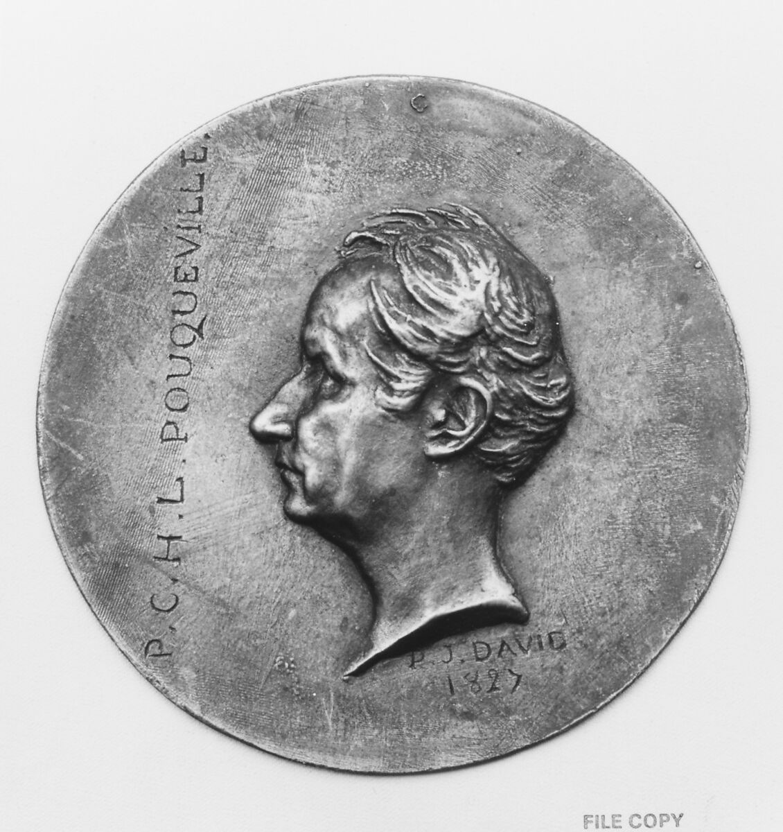 François Charles Hugues Laurent Pouqueville (1770–1838), French traveler in the Orient and man-of-letters, Pierre Jean David d&#39;Angers (French, Angers 1788–1856 Paris), Bronze, cast - single, French 