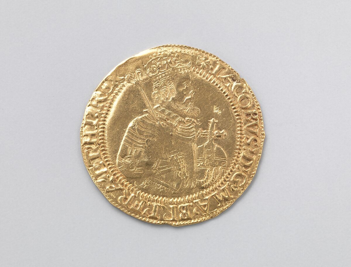 Unite coin of James I (r. 1603–25), Gold, British 