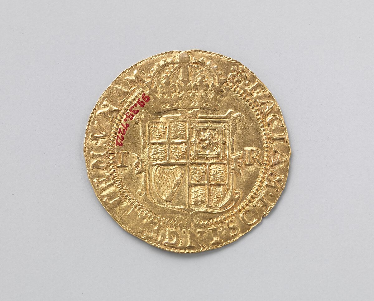 Unite coin of James I (r. 1603–25), Gold, British