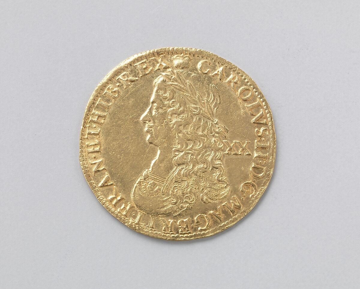 Charles II (r. 1660–85), Gold, British 