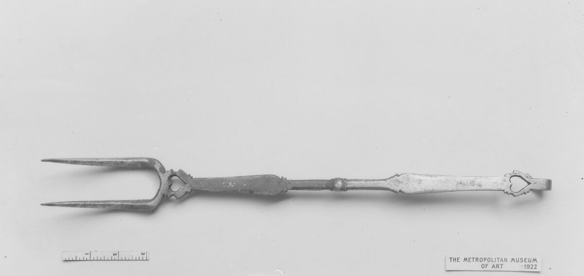 Meat fork, Steel, Flemish 