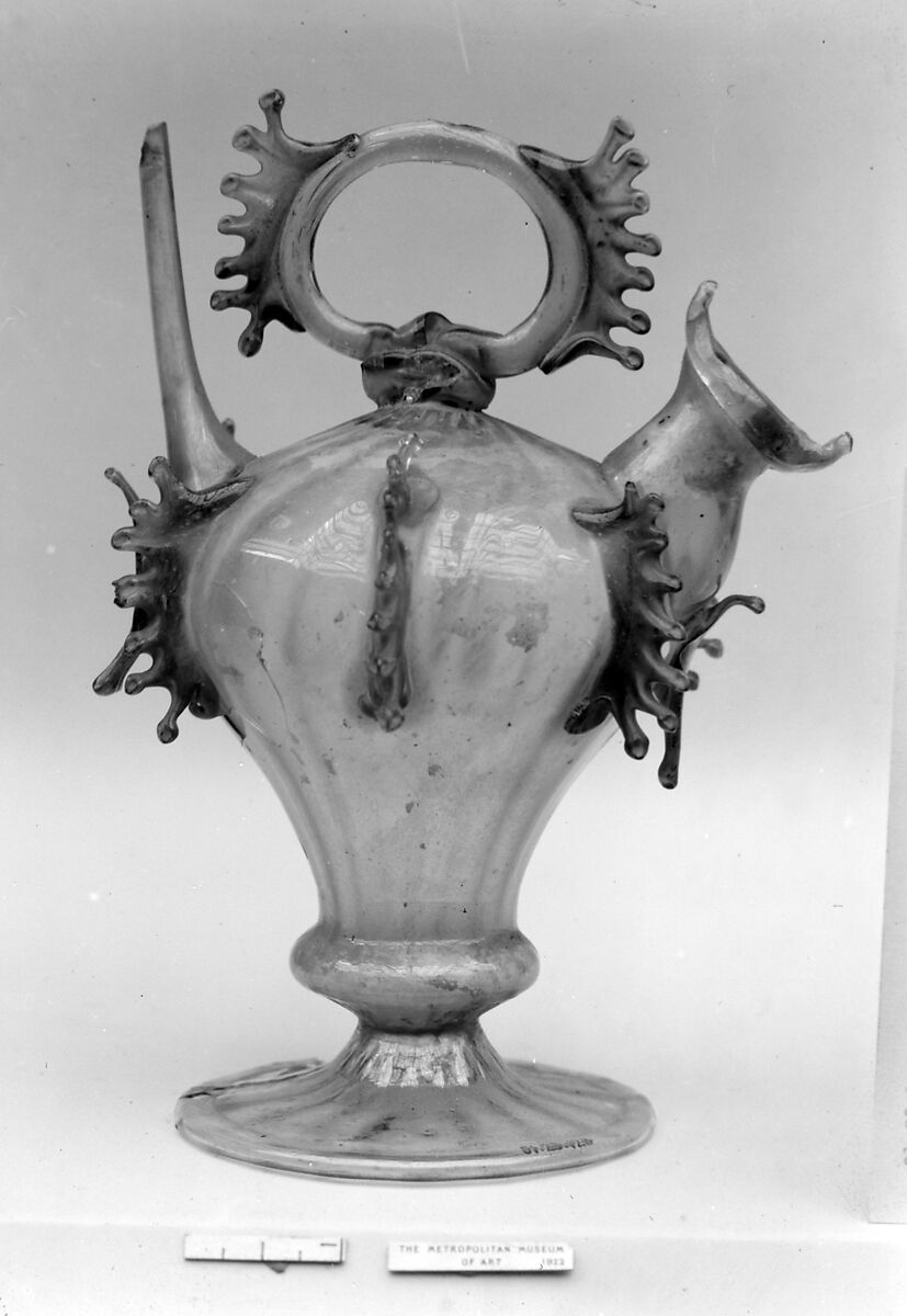 Water vessel (Càntir), Glass, Spanish, Catalonia 