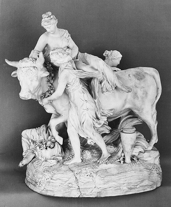 Europa and the Bull, Meissen Manufactory (German, 1710–present), Biscuit porcelain, German, Meissen 