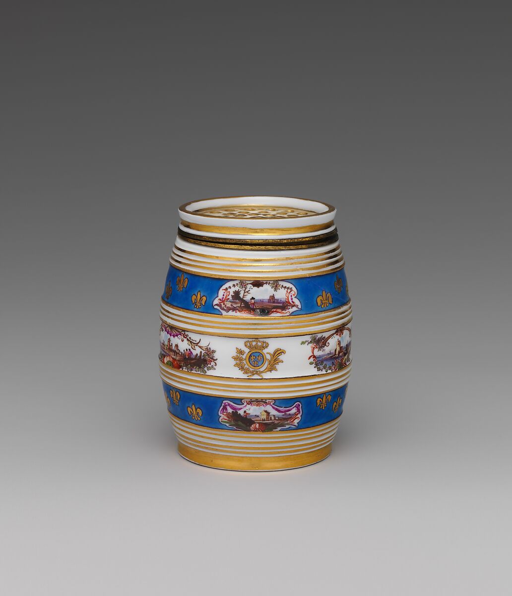 Pounce pot, Meissen Manufactory (German, 1710–present), Hard-paste porcelain, German, Meissen 