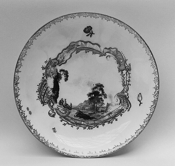 Saucer, Meissen Manufactory (German, 1710–present), Hard-paste porcelain, German, Meissen 