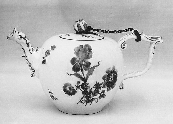 Teapot, Meissen Manufactory (German, 1710–present), Hard-paste porcelain, German, Meissen 