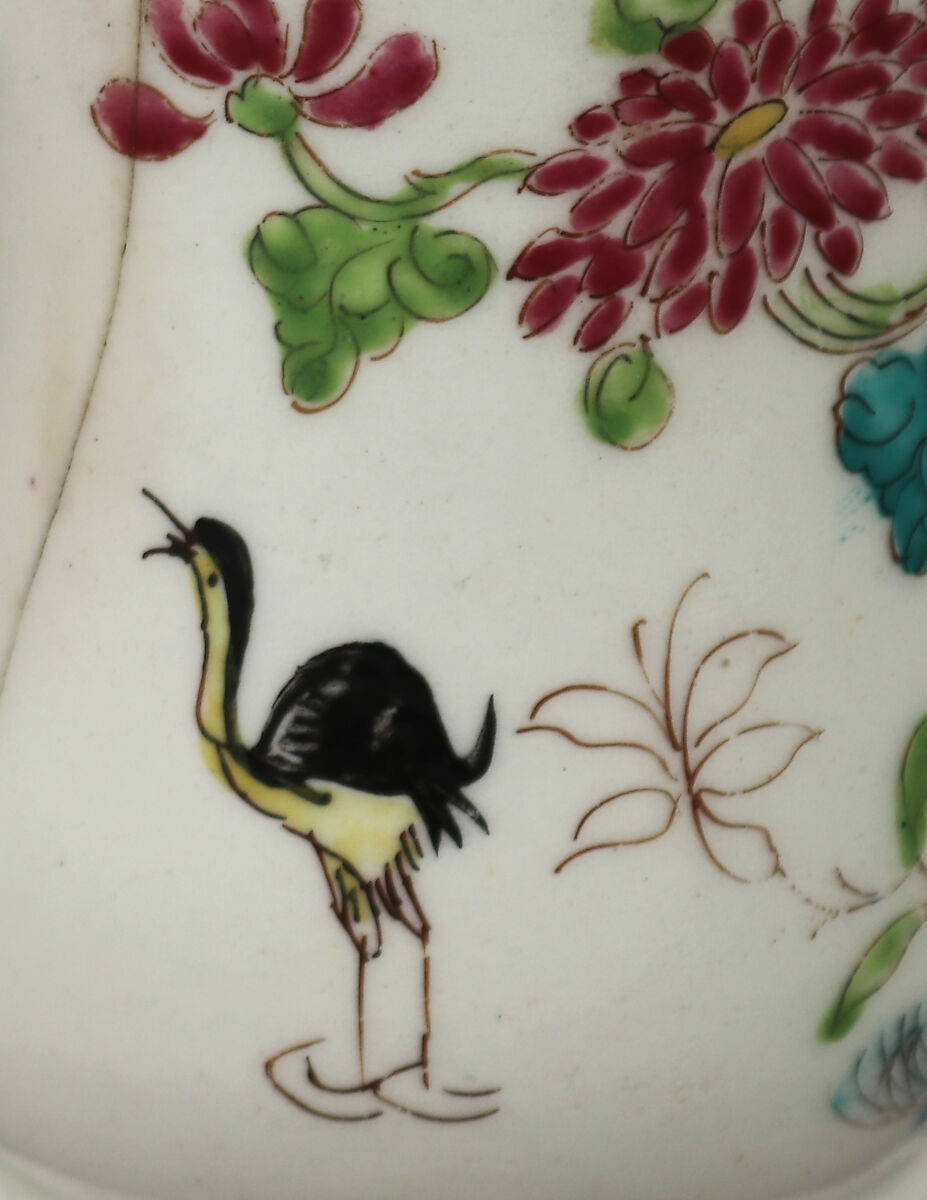 Mug, Bow Porcelain Factory (British, 1747–1776), Soft-paste porcelain, British, Bow, London