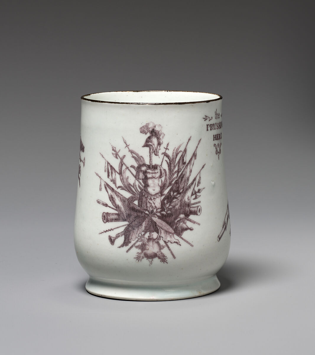 Mug, Bow Porcelain Factory (British, 1747–1776), Soft-paste porcelain, British, Bow, London