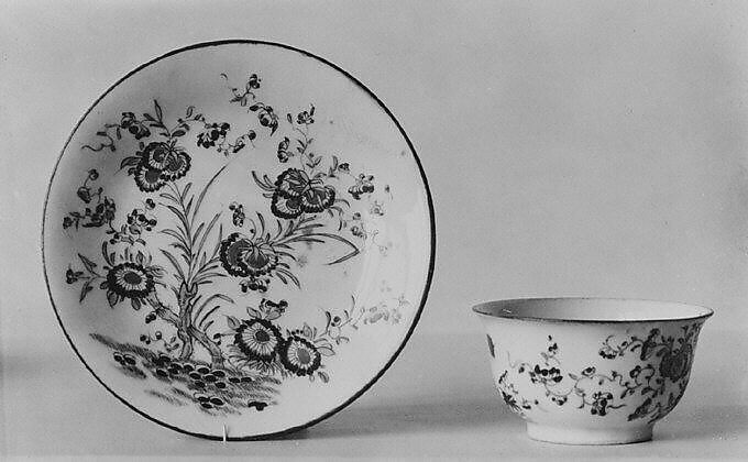 Saucer, Meissen Manufactory (German, 1710–present), Hard-paste porcelain, possibly German 
