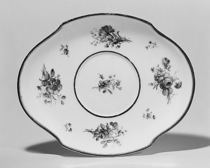 Tray, Dihl et Guérhard (French, 1781–ca. 1824) (Manufacture de Monsieur Le Duc d’Angoulême, until 1789), Hard-paste porcelain, French, Paris 
