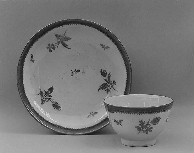 Cup and saucer, Doccia Porcelain Manufactory (Italian, 1737–1896), Hard-paste porcelain, Italian, Florence 