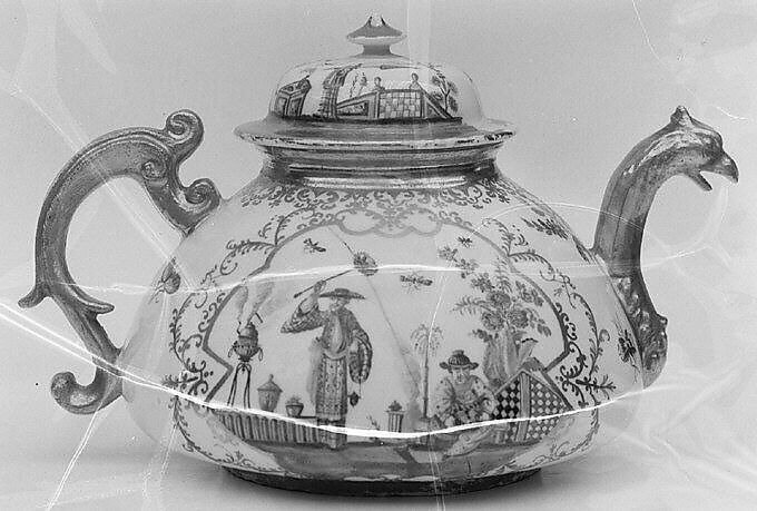 Teapot, Meissen Manufactory (German, 1710–present), Hard-paste porcelain, German, Meissen 