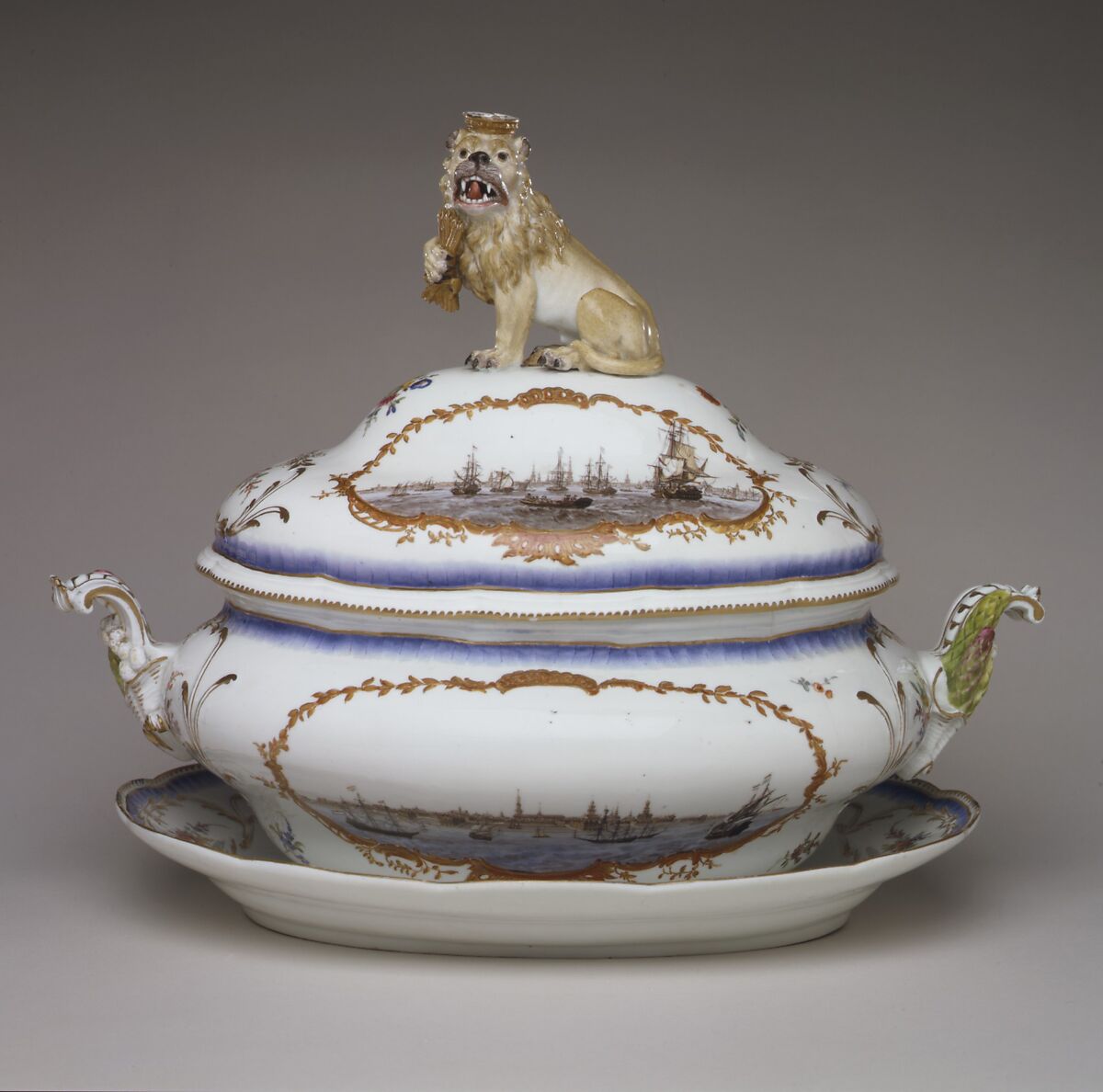 Tureen with cover, Meissen Manufactory (German, 1710–present), Hard-paste porcelain, German, Meissen 