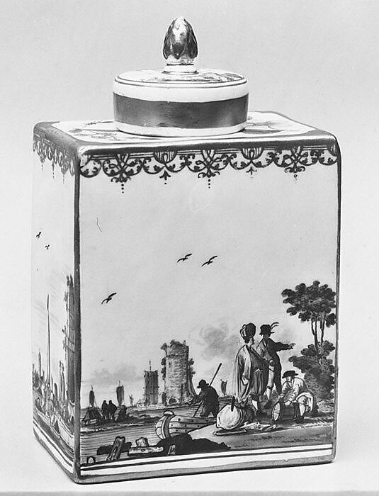 Tea caddy, Meissen Manufactory (German, 1710–present), Hard-paste porcelain, German, Meissen 