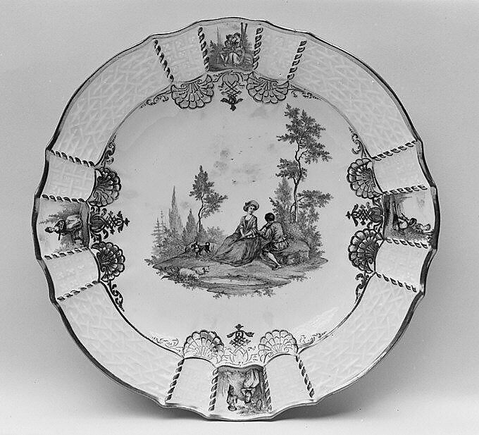 Plate (one of a pair), Meissen Manufactory (German, 1710–present), Hard-paste porcelain, German, Meissen 