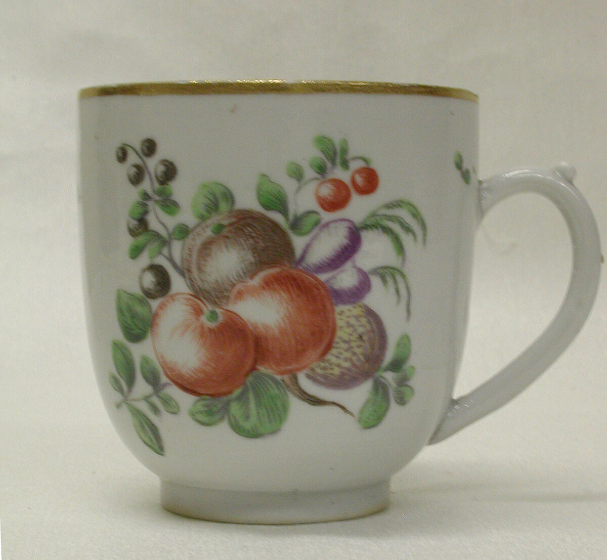 Cup and saucer, Cozzi Manufactory (Italian, 1764–1812), Hard-paste porcelain, Italian, Venice