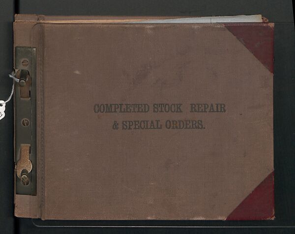 Tiffany Studios Lamp Department Ledger Book, Tiffany Studios (1902–32), pencil and ink on paper, American