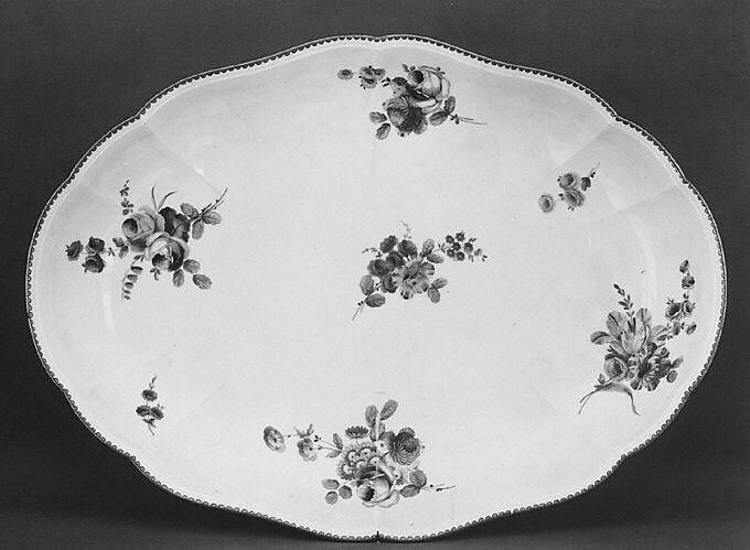 Platter (?), Sèvres Manufactory (French, 1740–present), Soft-paste porcelain, French, Sèvres 
