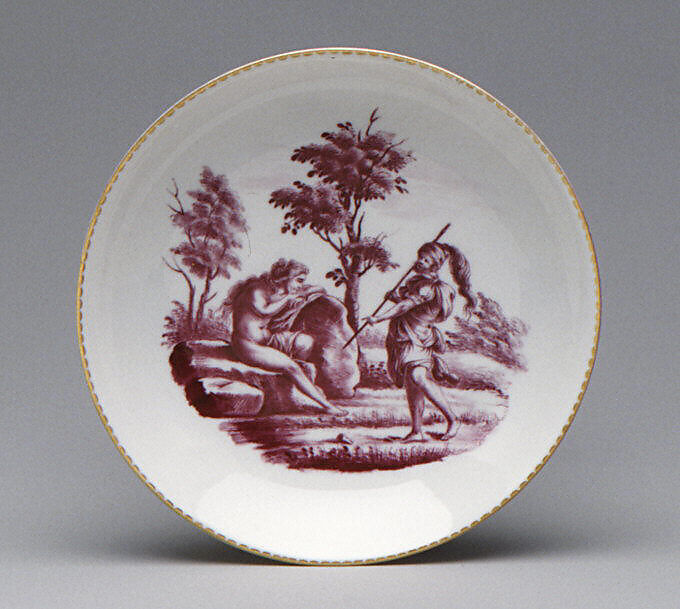 Saucer, Doccia Porcelain Manufactory (Italian, 1737–1896), Hard-paste porcelain, Italian, Florence 