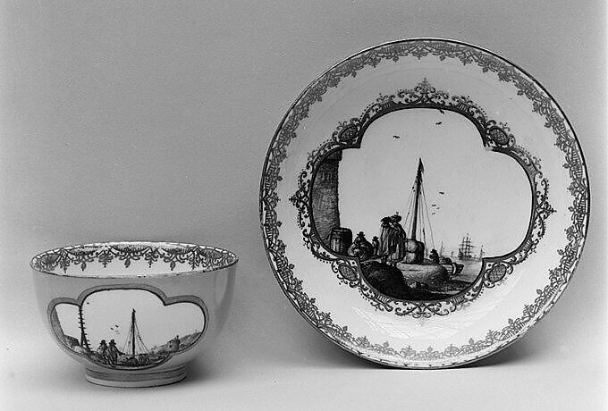 Saucer, Meissen Manufactory (German, 1710–present), Hard-paste porcelain, German, Meissen 