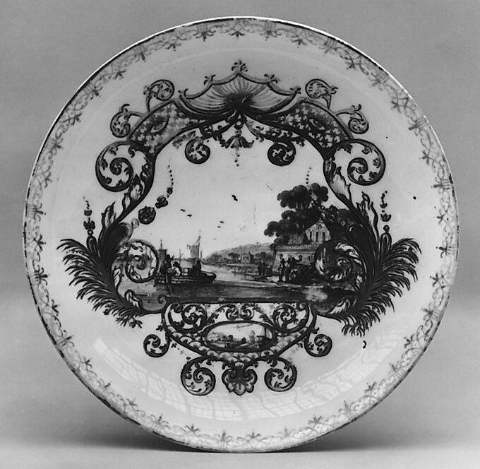 Saucer, Meissen Manufactory (German, 1710–present), Hard-paste porcelain, German, Meissen 