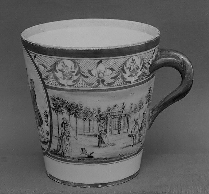 Cup, La Courtille (French, 1771–ca. 1840), Hard-paste porcelain, French, Paris 