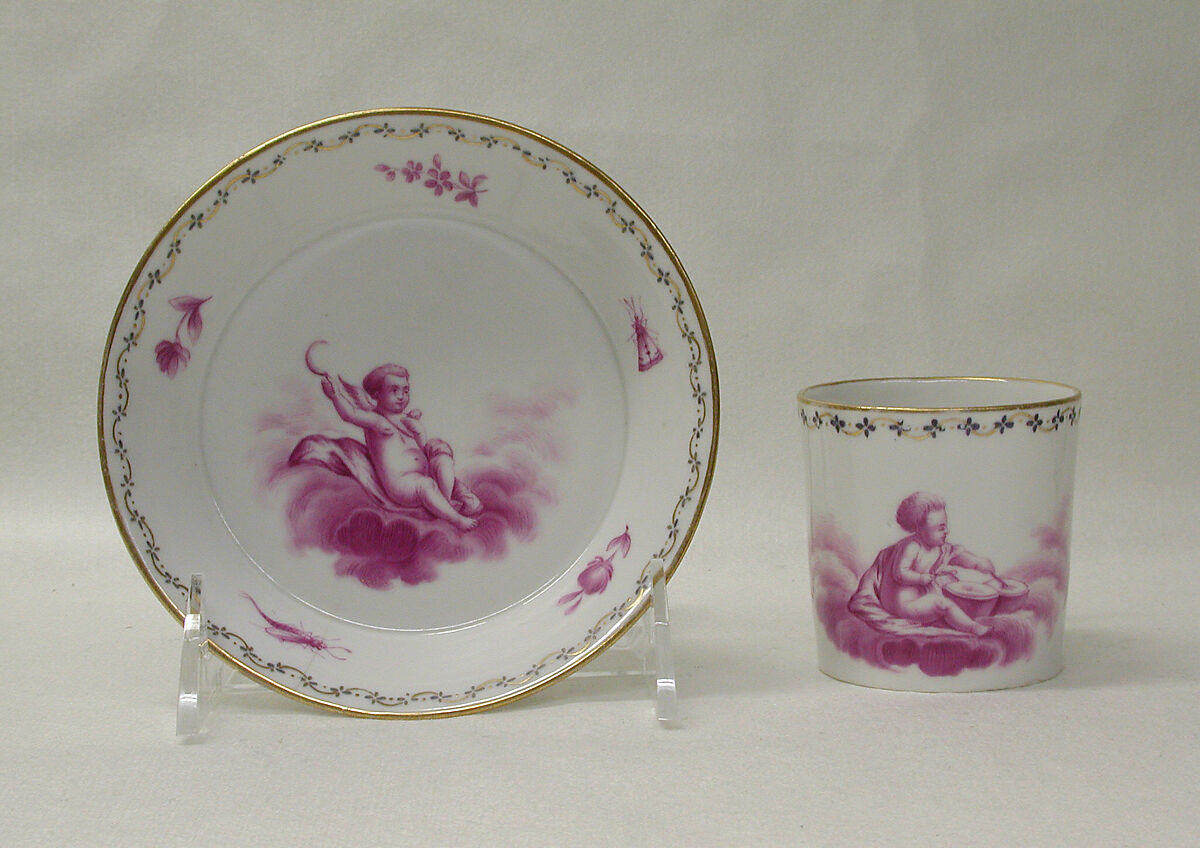 Saucer, Possibly Gotha (German, 1757–1900), Hard-paste porcelain, German, possibly Thuringia (Gotha) 