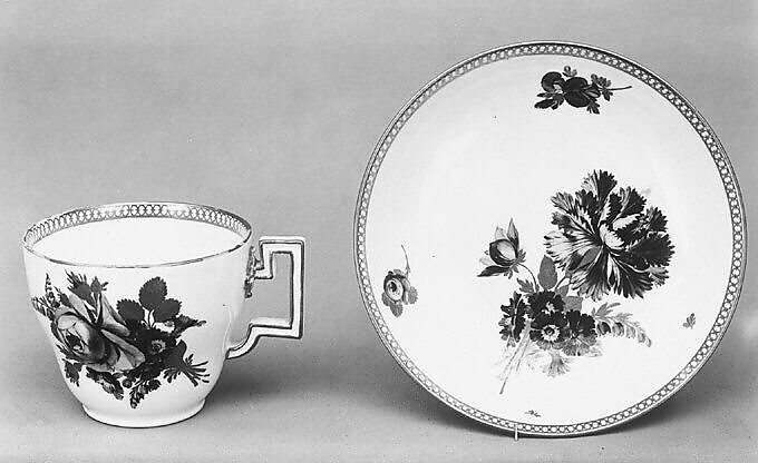 Saucer, Meissen Manufactory (German, 1710–present), Hard-paste porcelain, German, Meissen 