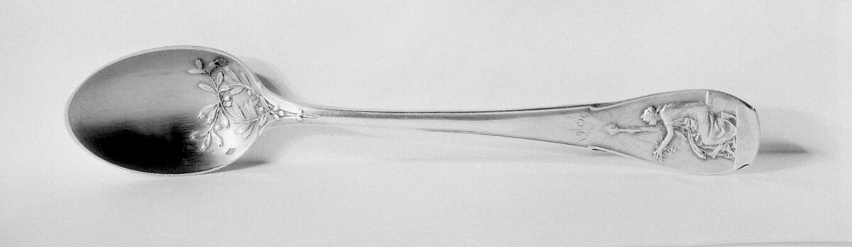Souvenir spoon, Charles Christofle (French, 1805–1863), Silver, parcel gilt, French, Paris 