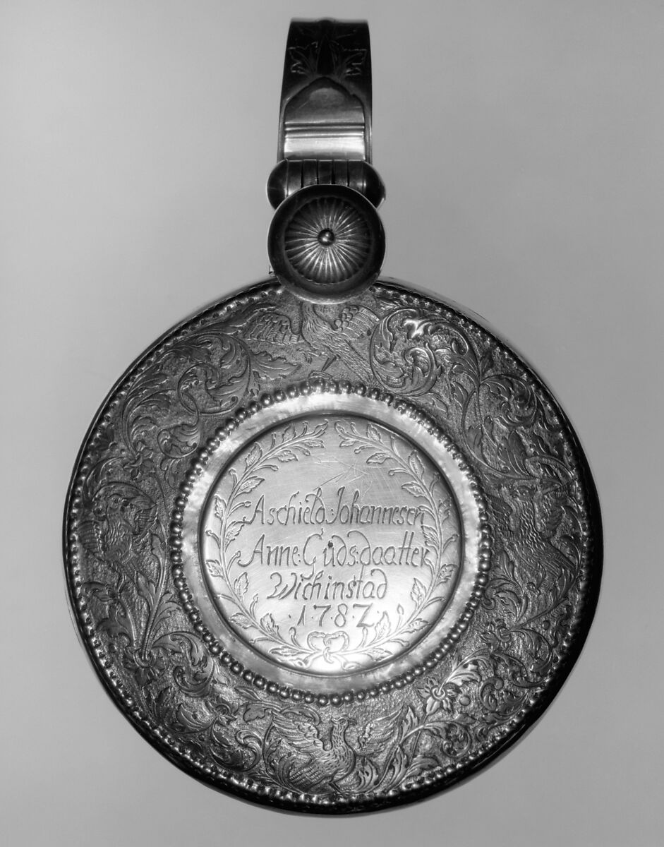 Peg tankard, Andreas Lude (working 1776–96), Silver, Norwegian, Bergen