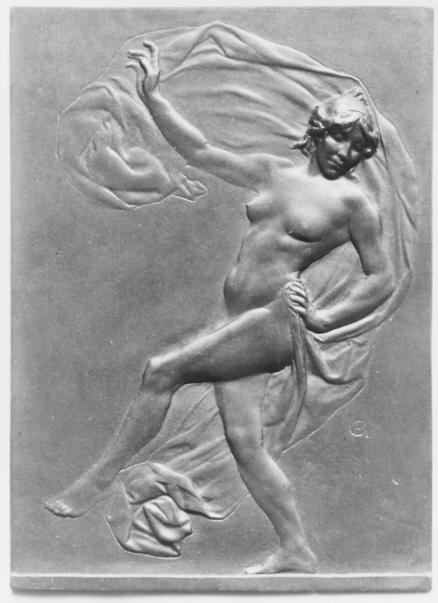 La Danse (one of a pair), Alexandre-Louis-Marie Charpentier (French, Paris 1856–1909 Neuilly), Bronze, cast, single, French 
