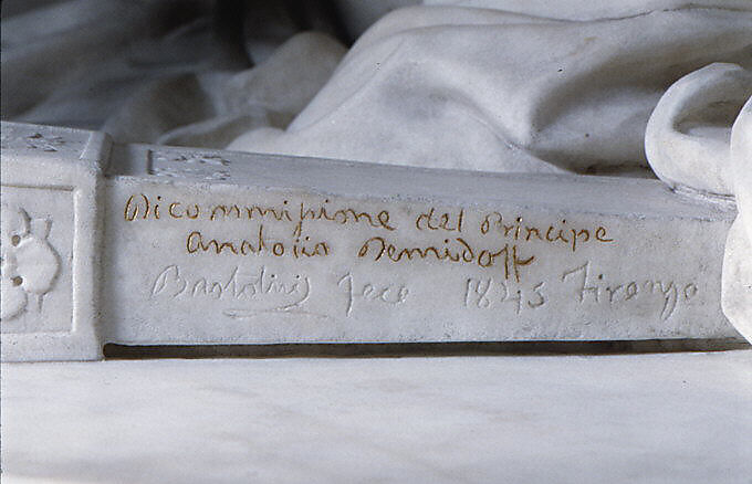 The Demidoff Table, Lorenzo Bartolini (Italian, 1777–1850), Marble, Italian, Florence