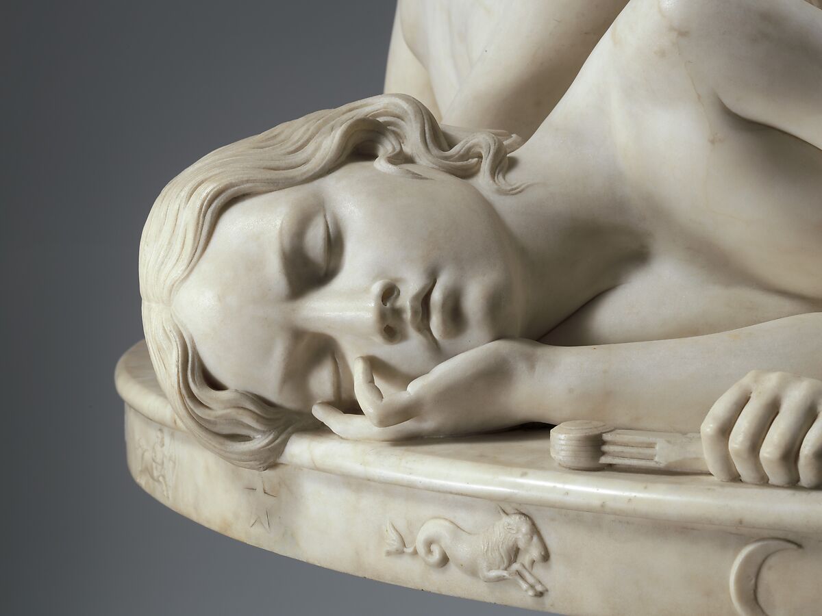 The Demidoff Table, Lorenzo Bartolini (Italian, 1777–1850), Marble, Italian, Florence