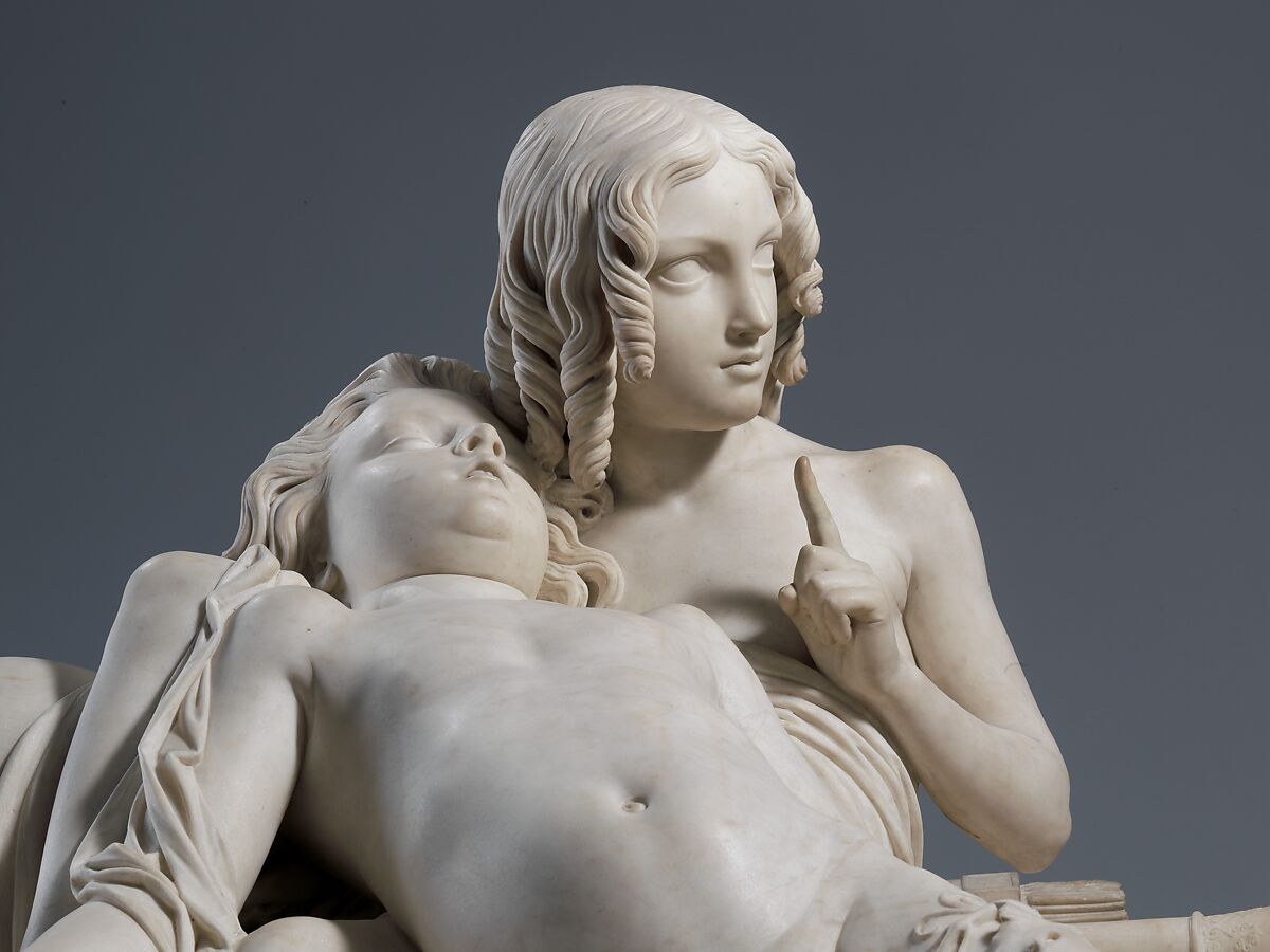 The Demidoff Table, Lorenzo Bartolini (Italian, 1777–1850), Marble, Italian, Florence