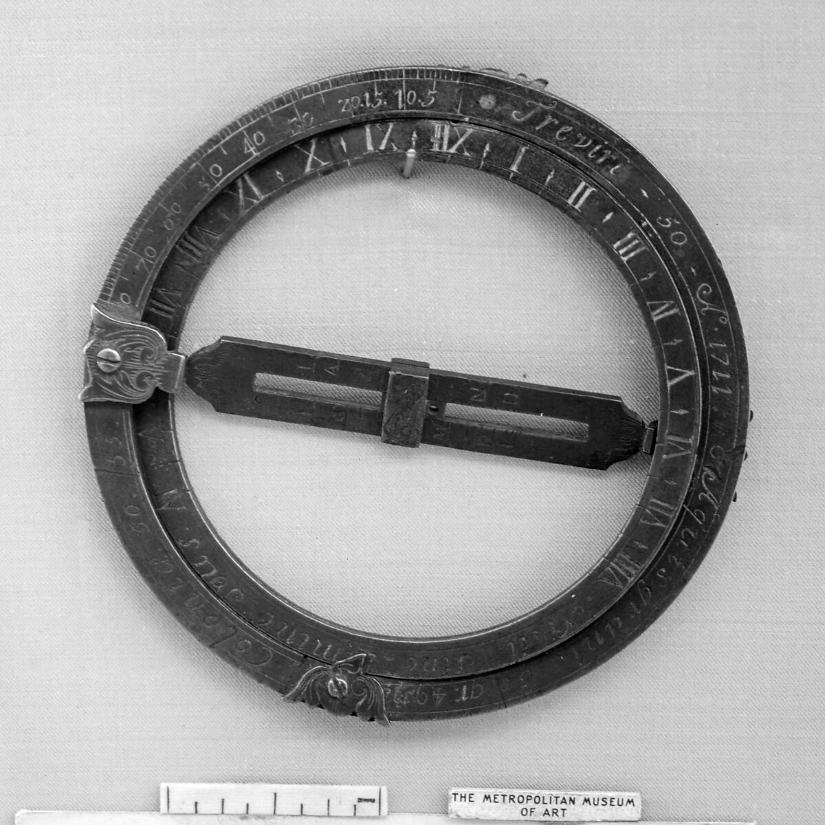 Universal ring sundial, Brass, probably German 