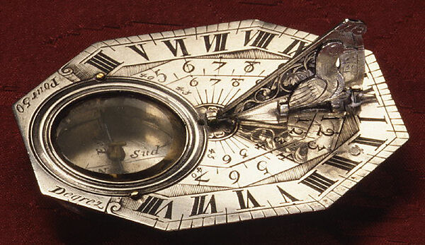 Portable horizontal sundial