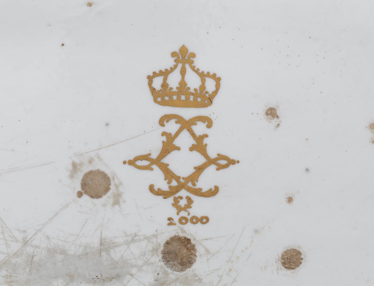 Stand, Sèvres Manufactory (French, 1740–present), Hard-paste porcelain decorated in polychrome enamels, gold, French, Sèvres