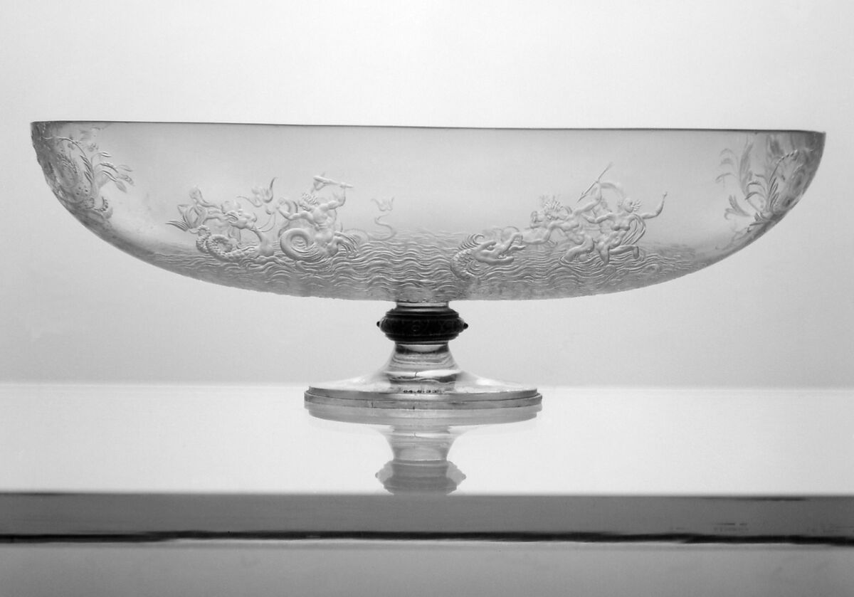 Battling Marine Deities, Workshop of The Saracchi, Milan, Rock crystal, Italian, Milan