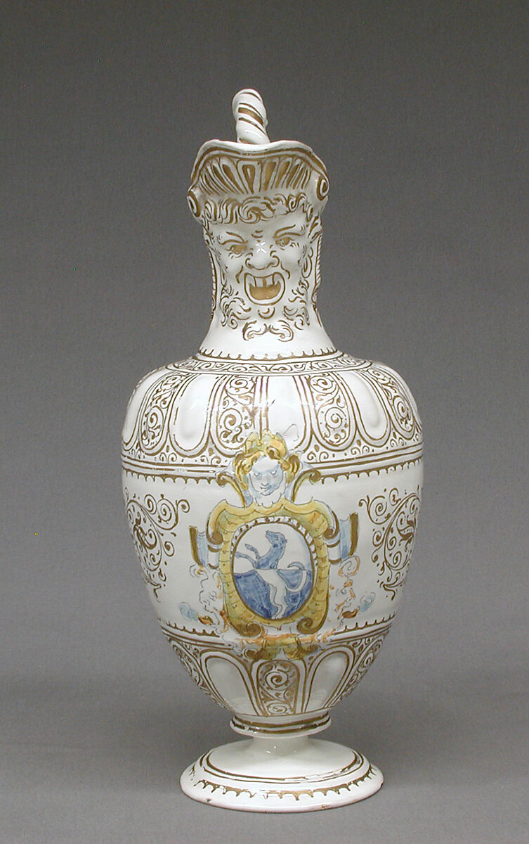 Ewer (part of a set), Maiolica (tin-glazed earthenware), Italian, Faenza