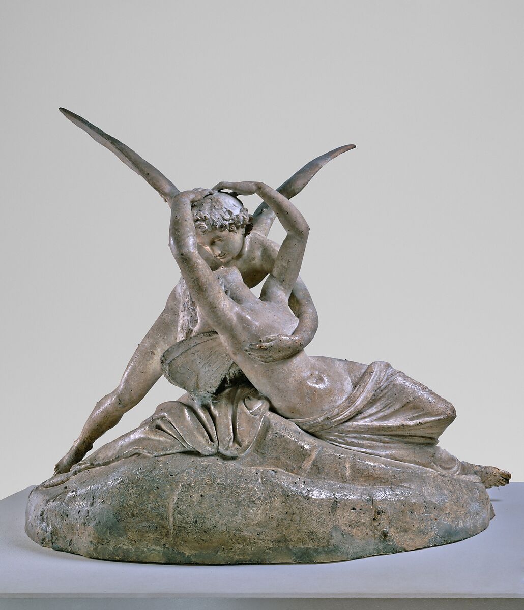 Cupid and Psyche, Antonio Canova (Italian, Possagno 1757–1822 Venice), Plaster, Italian, Rome