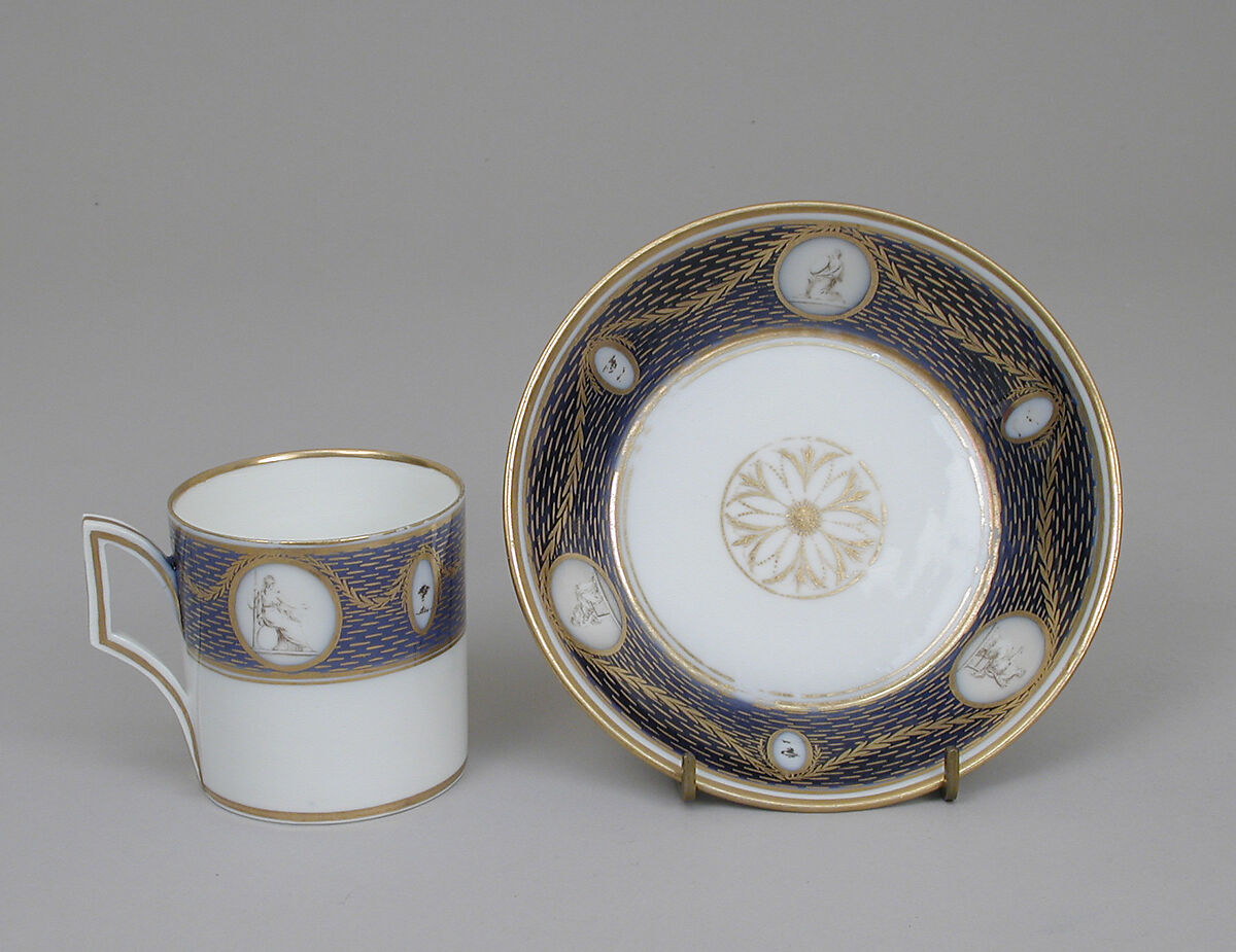 Cup and saucer, Gotha (German, 1757–1900), Hard-paste porcelain, German, Thuringia (Gotha) 