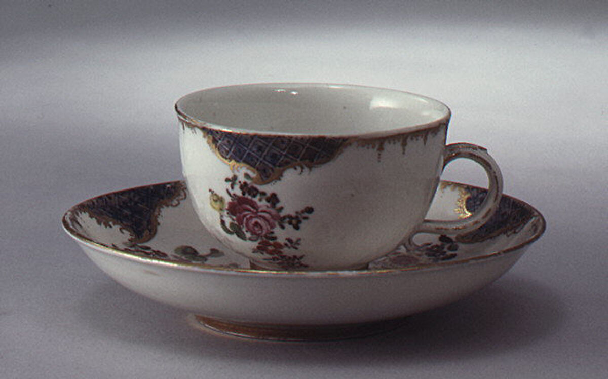 Cup and saucer, Frankenthal Porcelain Manufactory (German), Hard-paste porcelain, German, Frankenthal 