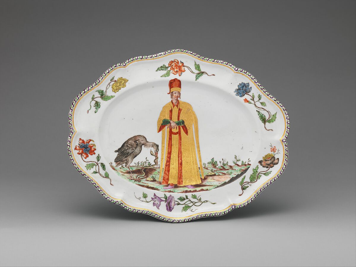 Platter (one of a set), Doccia Porcelain Manufactory (Italian, 1737–1896), Hard-paste porcelain, Italian, Florence 