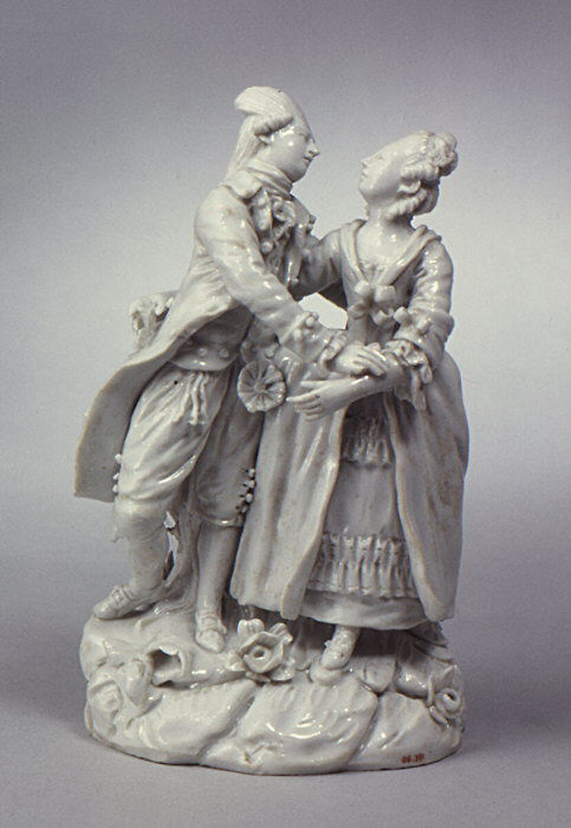 Pair of lovers, Le Nove Porcelain Manufactory, Hard-paste porcelain, Italian, Nove 