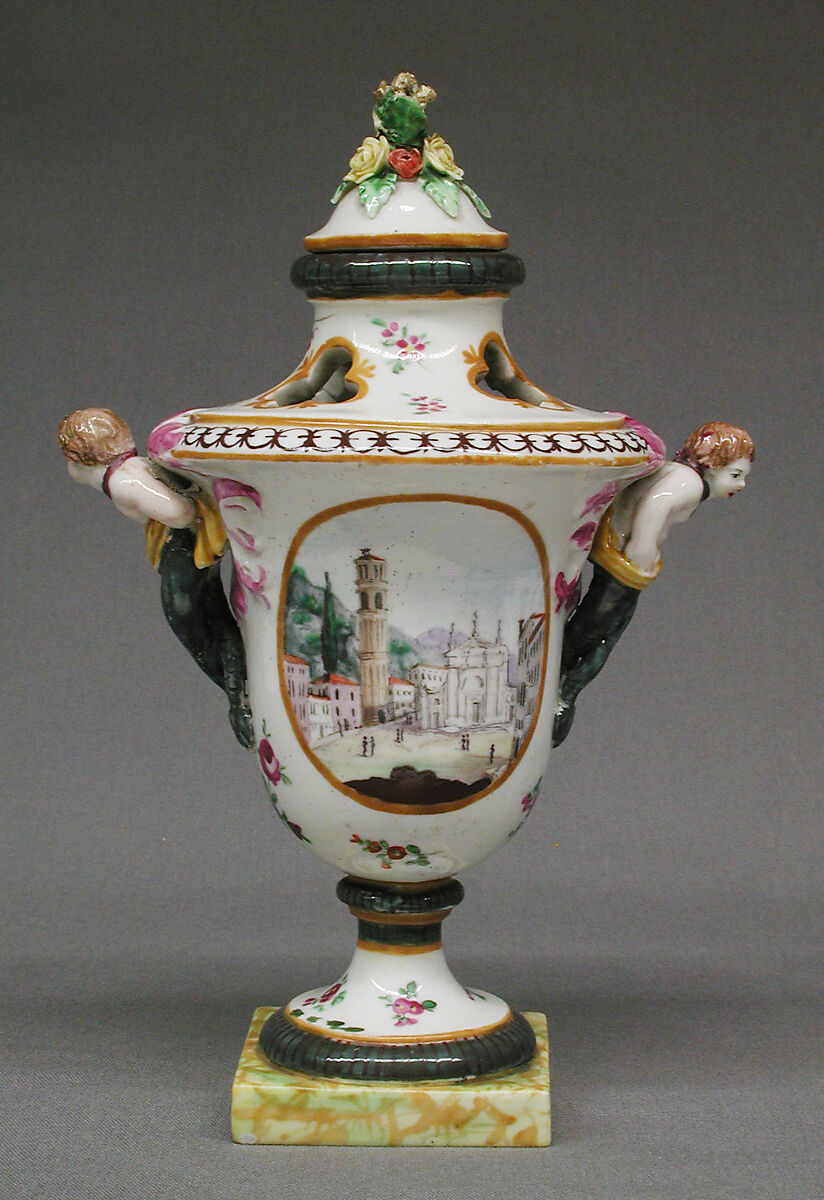 Vase, Le Nove Porcelain Manufactory, Hard-paste porcelain, Italian, Nove 