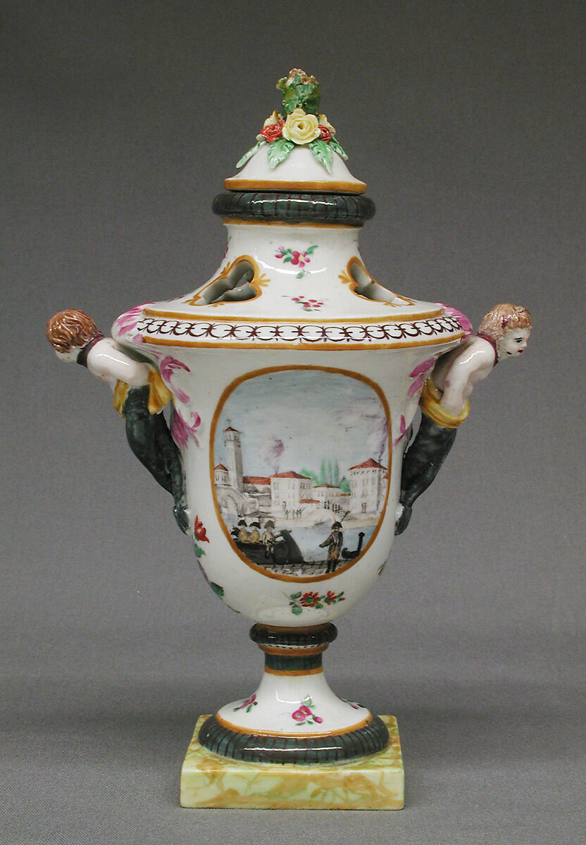 Vase, Le Nove Porcelain Manufactory, Hard-paste porcelain, Italian, Nove