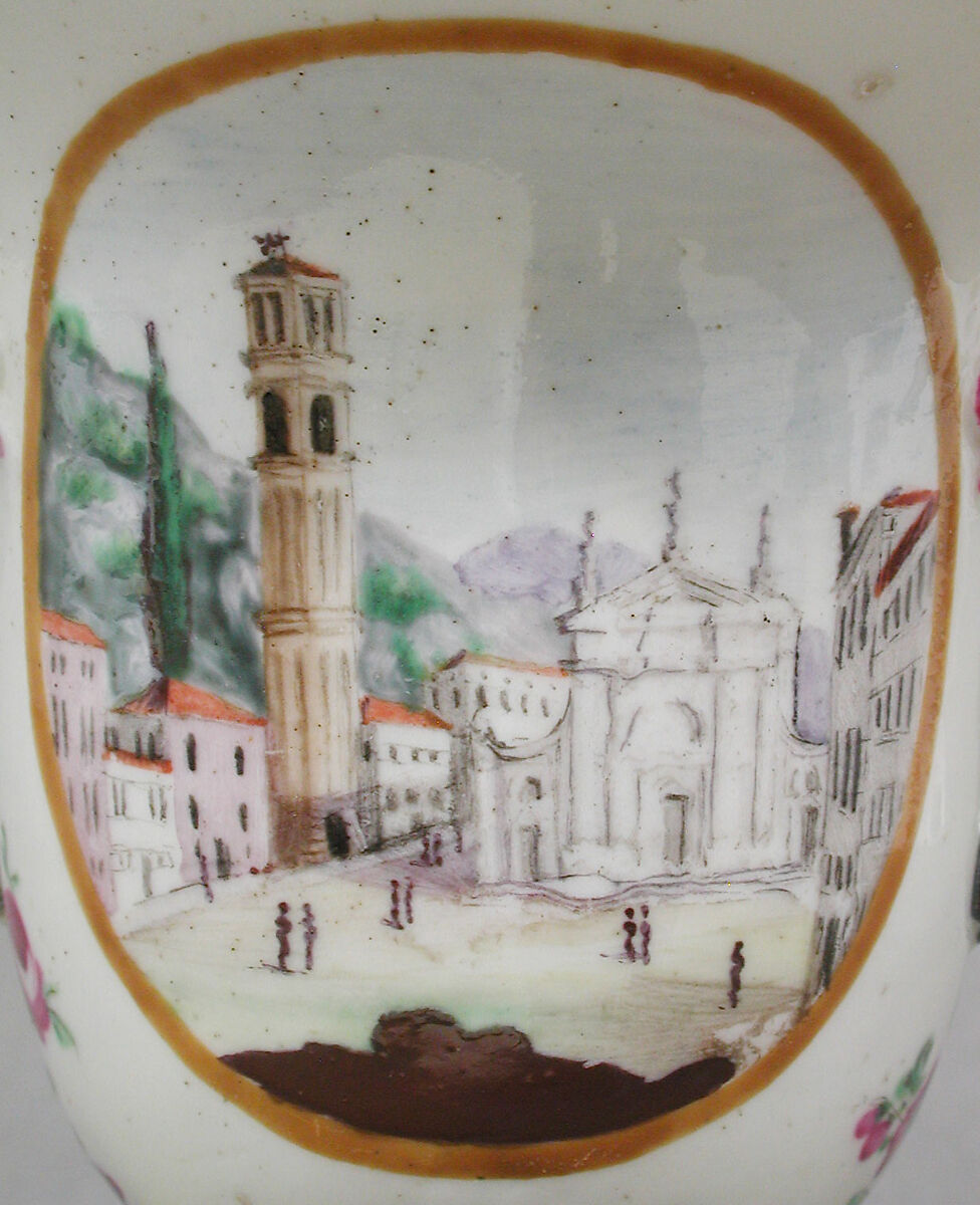 Vase, Le Nove Porcelain Manufactory, Hard-paste porcelain, Italian, Nove