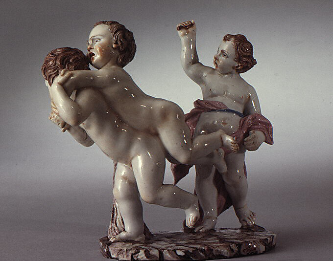 The Chastisement of Cupid, Doccia Porcelain Manufactory (Italian, 1737–1896), Tin-glazed hard-paste porcelain, Italian, Florence 