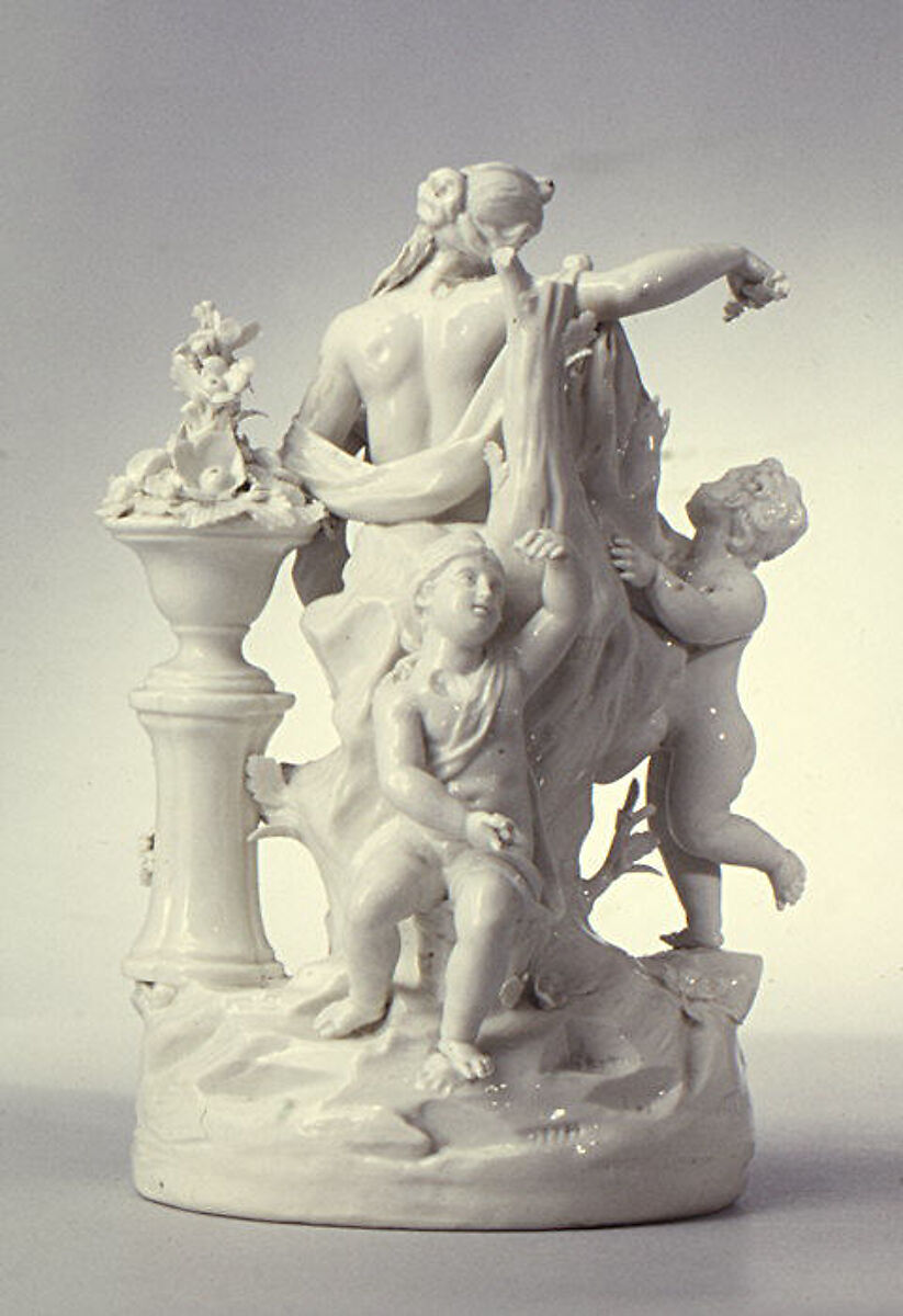 Flora with children, Este, Hard-paste porcelain, Italian, Este