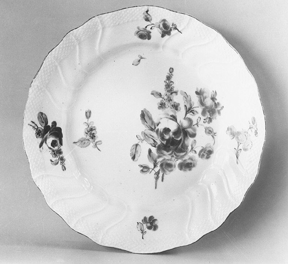 Plate, Tournai (Belgian, established ca. 1750), Soft-paste porcelain, Belgian, Tournai 